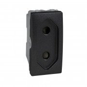 Розетка Schneider Electric Unica із захисними шторками 10А графіт MGU3.031.12