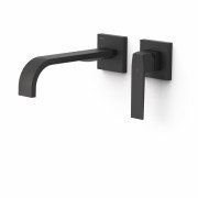 Змішувач для раковини Tres Slim Exclusive настінний одноважільний чорний матовий 20230004NM