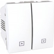 Вимикач для жалюзі Schneider Electric Unica 2 модуля білий MGU3.207.18