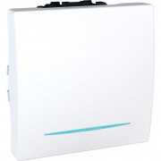 Выключатель проходной Schneider Electric Unica схема 6 с подсветкой белый MGU3.263.18N