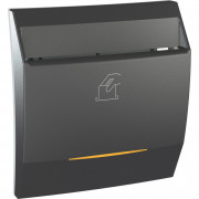 Вимикач Schneider Electric Unica картковий з індикацією графіт MGU3.540.12