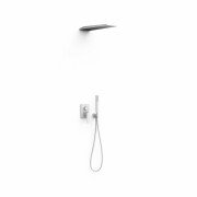 Душевая система скрытого монтажа Tres Slim Exclusive с однорычажным смесителем белый матовый 20228005BM