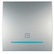 Таймер Schneider Electric Unica нажимной 8А алюминий MGU3.535.30