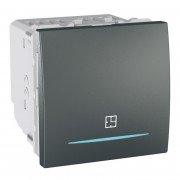 Таймер Schneider Electric Unica натискний 8А графіт MGU3.535.12