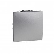 Выключатель проходной Schneider Electric Unica 1-клавишный схема 6 алюминий MGU3.263.30