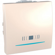 Кнопка дзвінка Schneider Electric Unica з підсвічуванням та символом Дзвінок слонова кістка MGU3.206.25CN