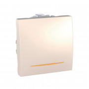 Выключатель проходной Schneider Electric Unica схема 6 с индикацией слоновая кость MGU3.203.25S