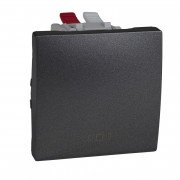 Кнопка дзвінка Schneider Electric Unica із символом Дзвінок графіт MGU3.206.12C