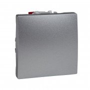 Вимикач Schneider Electric Unica 1-клавішний схема 6 алюміній MGU3.203.30