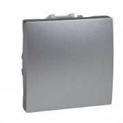 Вимикач Schneider Electric Unica 1-клавішний схема 1 алюміній MGU3.201.30