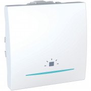 Выключатель Schneider Electric Unica кнопочный с подсветкой и символом Свет белый MGU3.206.18LN