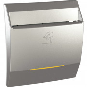 Вимикач Schneider Electric Unica картковий з індикацією алюміній MGU3.540.30CS
