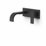 Змішувач для раковини Tres Cuadro Exclusive настінний одноважільний чорний матовий 00630011NM