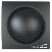 Світлорегулятор для ламп розжарювання та галогенних ламп Schneider Electric Unica поворотно-натискний графіт MGU3.511.12