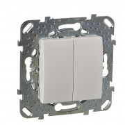 Выключатель Schneider Electric Unica 2-клавишный слоновая кость MGU5.213.25ZD