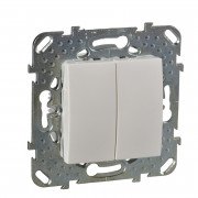 Выключатель Schneider Electric Unica 2-клавишный слоновая кость MGU5.213.25ZD