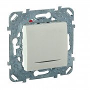 Выключатель Schneider Electric Unica схема 6 с индикацией слоновая кость MGU5.203.25NZD
