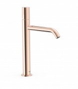 Смеситель для раковины Tres Study Exclusive высокий однорычажный розовое золото 26130701OP