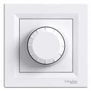 Світлорегулятор поворотний Schneider Electric Asfora з червоним підсвічуванням 600 Вт білий EPH6500121