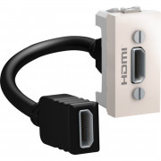 Розетка HDMI Schneider Electric Unica 1 модуль слоновая кость MGU3.430.25