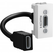 Розетка HDMI Schneider Electric Unica 1 модуль білий MGU3.430.18