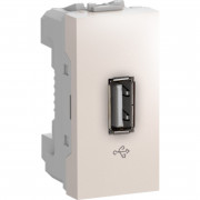 USB-конектор Schneider Electric Unica 1 модуль слонова кістка MGU3.429.25