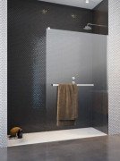 Душевая перегородка Radaway Modo New II с полотенцедержателем 125х200 см хром/прозрачное стекло 389125-01-01W