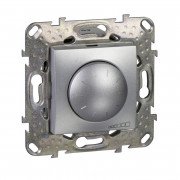 Светорегулятор для LED-ламп поворотно-нажимной Schneider Electric Unica универсальный 4-400Вт алюминий MGU5.513.30