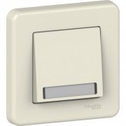 Выключатель Schneider Electric Leona кнопочный с полем для надписи крем LNA1601523