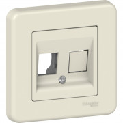 Накладка двомодульна Schneider Electric Leona КАТ5Е 6 UTP пластик крем LNA4401123