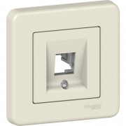Накладка одномодульна Schneider Electric Leona КАТ5Е 6 UTP пластик крем LNA4301123