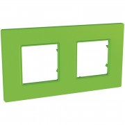 Рамка 2-постовая Schneider Electric Unica Quadro Bio зеленый MGU4.704.28