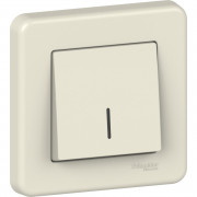 Выключатель Schneider Electric Leona 1-клавишный с подсветкой крем LNA1400323