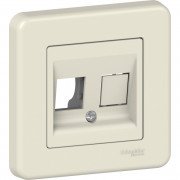 Накладка двомодульна Schneider Electric Leona КАТ5Е 6 UTP пластик крем LNA4401123