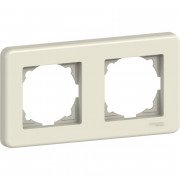 Рамка 2-постова Schneider Electric Leona горизонтальна пластик крем LNA5800223