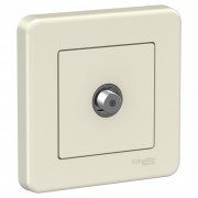 Розетка SAT кінцева Schneider Electric Leona пластик крем LNA3700123