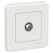 Розетка SAT кінцева Schneider Electric Leona пластик білий LNA3700121