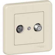 Розетка TV/SAT кінцева Schneider Electric Leona пластик крем LNA3400123