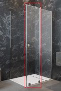 Створення душових дверей Radaway Furo KDJ RH 44.2х200 см розсувна права хром/прозоре скло 10104442-01-01RU