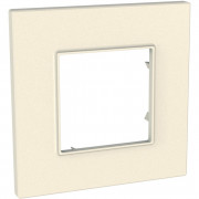 Рамка 1-постовая Schneider Electric Unica Quadro серо-жемчужный MGU4.702.35