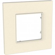 Рамка 1-постовая Schneider Electric Unica Quadro серо-жемчужный MGU4.702.35