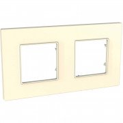 Рамка 2-постова Schneider Electric Unica Quadro слонова кістка MGU2.704.25