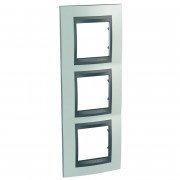 Рамка 3-постова Schneider Electric Unica Top вертикальна смарагдовий/графіт MGU66.006V.294