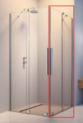 Душевая дверь с пристенком (правая часть кабины) Radaway Furo KDD 100х200 см раздвижная хром/прозрачное стекло 10105100-01-01R