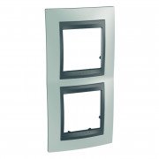 Рамка 2-постова Schneider Electric Unica Top вертикальна смарагдовий/графіт MGU66.004V.294
