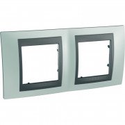 Рамка 2-постова Schneider Electric Unica Top смарагдовий/графіт MGU66.004.294