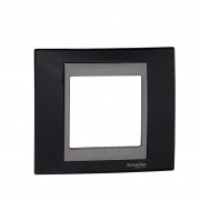 Рамка 1-постовая Schneider Electric Unica Top черный родий/графит MGU66.002.293