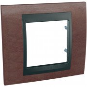 Рамка 1-постова Schneider Electric Unica Top тютюн/графіт MGU66.002.2M4