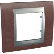 Рамка 1-постова Schneider Electric Unica Top тютюн/алюміній MGU66.002.0M4