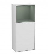 Шафка для ванної Villeroy & Boch Finion 41,8х93,6х27 см петлі зліва з підсвічуванням МДФ білий матовий лак/оливковий матовий лак F520GMMT